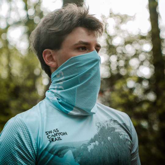 Neckwear – Swiss Canyon Trail – Chasseron Blue